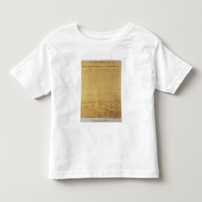 Camiseta Infantil Declaração de independência (Frente)