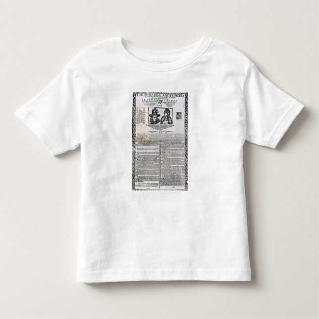 Camiseta Infantil Declaração do casamento de Frederick V (Frente)