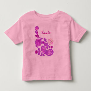 Camiseta Infantil Deco de Flores Nomeadas