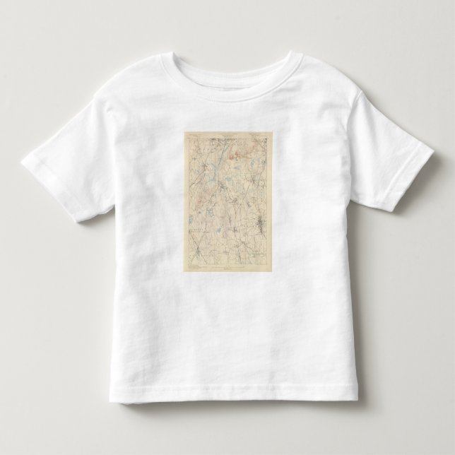 Camiseta Infantil Dedham, Massachusetts (Frente)