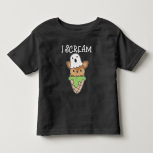 Camiseta Infantil Deer Halloween Ghost I Sorvete Pun