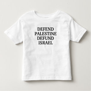 Camiseta Infantil Defender Palestina Destituir Israel - Anti-Israel
