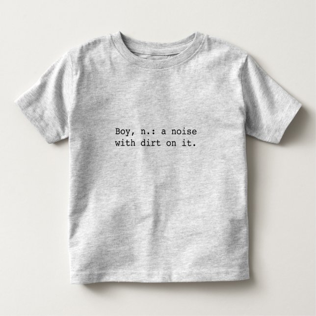 Camiseta Infantil Definição de Menino (Frente)