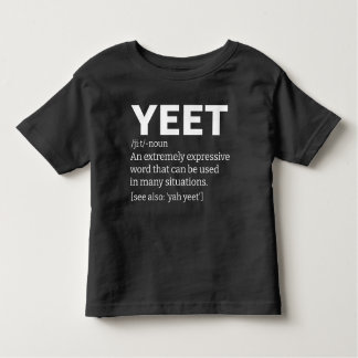 Camiseta Infantil Definição Yeet Black