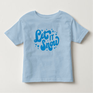Camiseta Infantil Deixe-o nevar Design de inverno