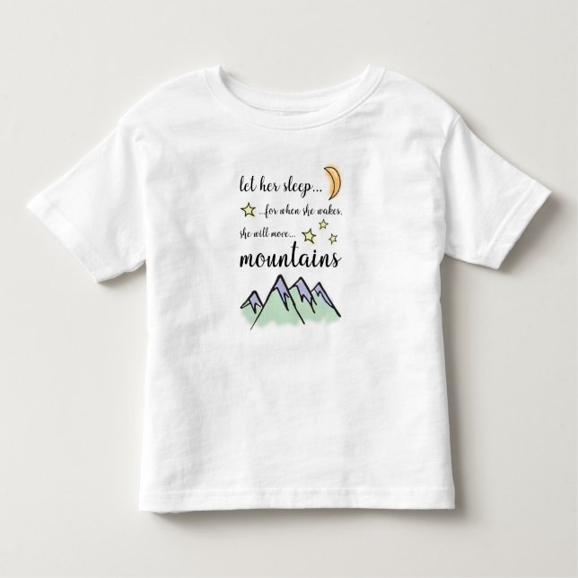 Camiseta Infantil Deixe seu sono, t-shirt do bebé (Frente)