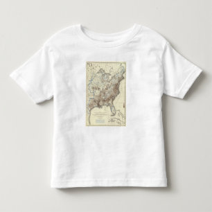 Camiseta Infantil Densidade populacional 1870 da raça