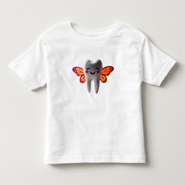 Camiseta Infantil Dente sorridente engraçado (Frente)
