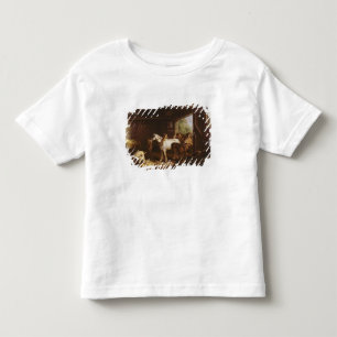 Camiseta Infantil Dentro de um estábulo