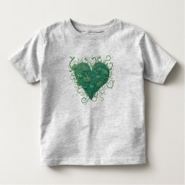Camiseta Infantil Dentro do Coração Verde