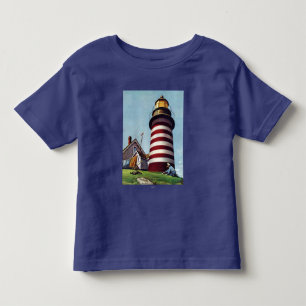 Camiseta Infantil Depositário de farol por Stevan Dohanos