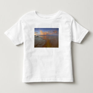 Camiseta Infantil Depósitos minerais coloridos emitem do Black Pool