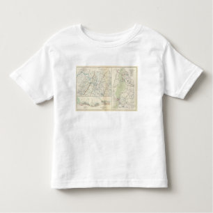Camiseta Infantil Depts militares da lavagem, Penn, Annapolis, NE Va