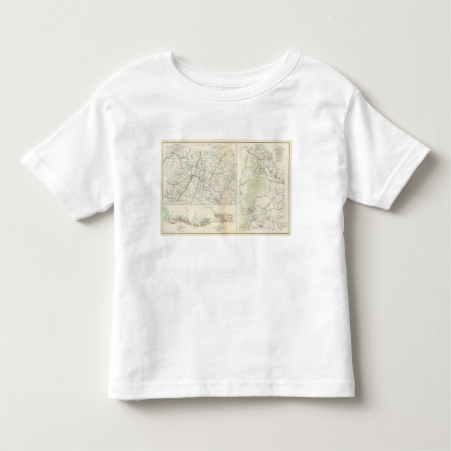 Camiseta Infantil Depts militares da lavagem, Penn, Annapolis, NE Va (Frente)