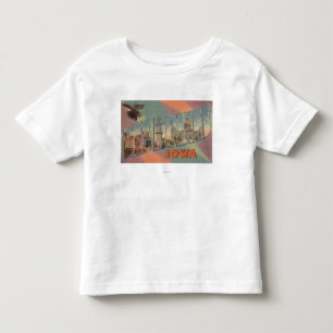 Camiseta Infantil Des Moines, Iowa (cabeça dos alces)