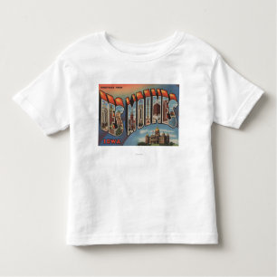 Camiseta Infantil Des Moines, Iowa (construção principal)