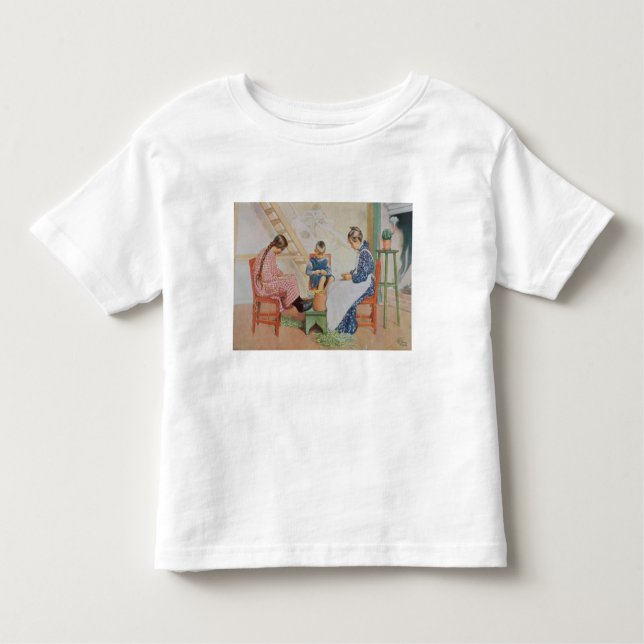 Camiseta Infantil Descascando ervilhas, bar. em "Lasst Licht Hinin" (Frente)
