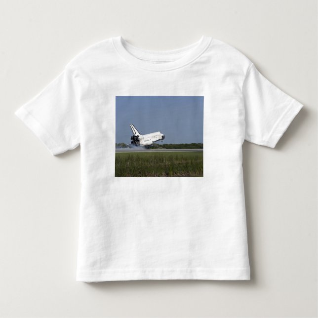 Camiseta Infantil Descoberta de nave espacial aterrissa na pista 33  (Frente)