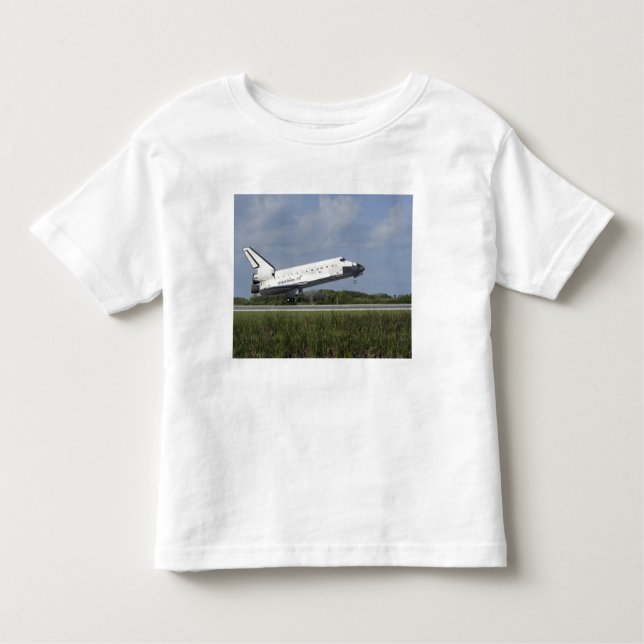 Camiseta Infantil Descoberta de nave espacial aterrissa na pista 33 (Frente)
