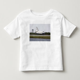 Camiseta Infantil Descoberta do vaivém espacial na pista de