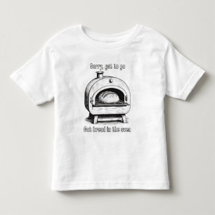 Camiseta Infantil Desculpe, sem tempo, tenho pão no forno