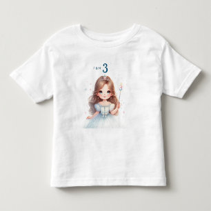 Camiseta Infantil Desejos Caprichosos: Fazendo Três Anos