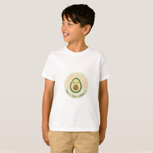 Camiseta infantil desenhada "Santo Guacamole".