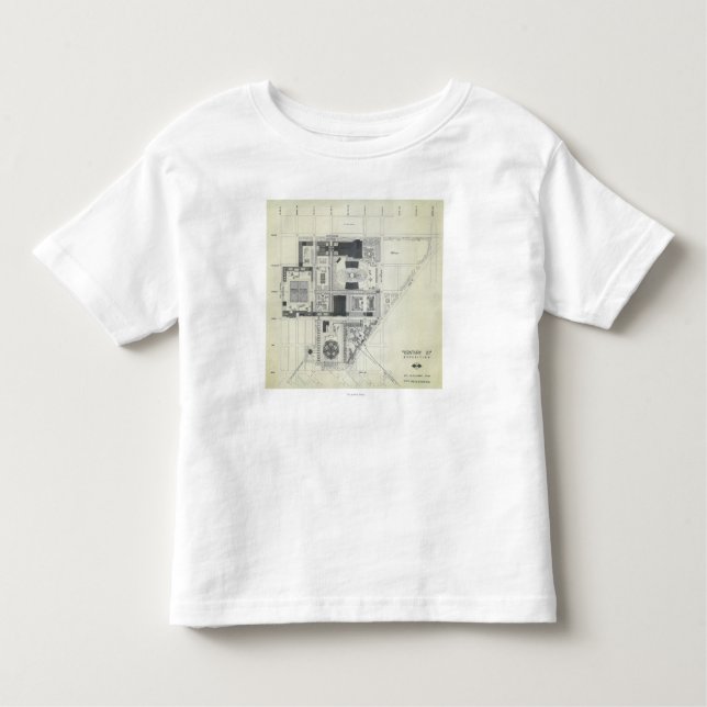 Camiseta Infantil Desenho aéreo do conceito da agulha do espaço (Frente)