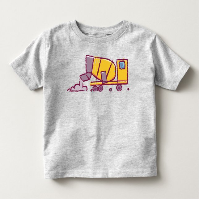 Camiseta Infantil Desenho de caminhão misturador de cimento - Inspir (Frente)