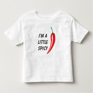Camiseta Infantil Desenho de pimenta kawaii, vermelha e bonita