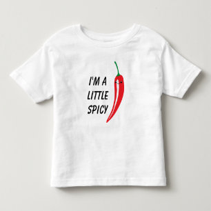 Camiseta Infantil Desenho de pimenta-pimenta-do-kawaii, de cor branc