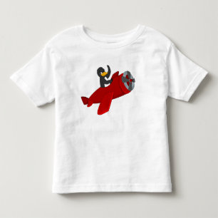 Camiseta infantil desenho de pinguim voador