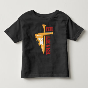 Camiseta Infantil Desenho de Prego da Cruz de Jesus – Cristão Podero