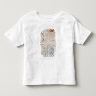 Camiseta Infantil Desenho de uma urna e de uma figura com notas