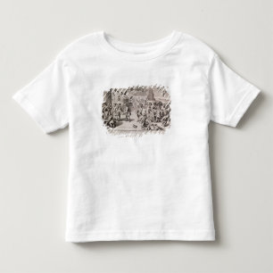 Camiseta Infantil Desenhos animados que satirizam a experiência