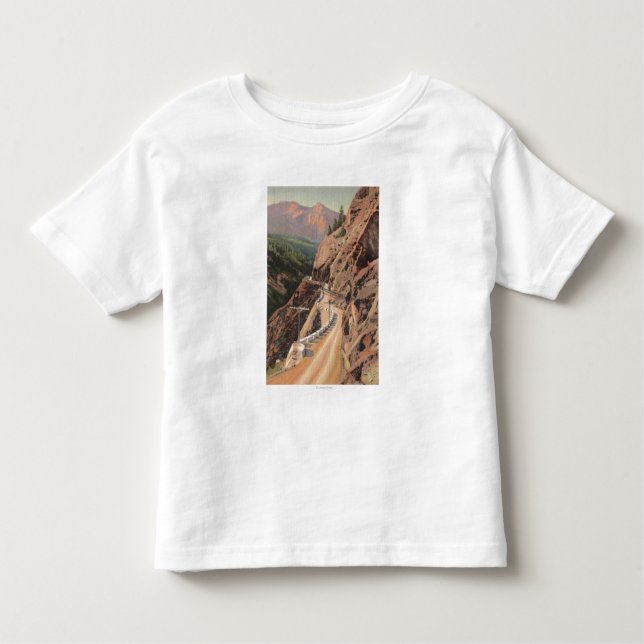 Camiseta Infantil Desfiladeiro de Uncompahgre e milhão estradas de (Frente)