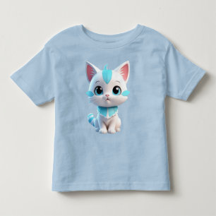Camiseta Infantil Design-38063 de desenho animado de Kitten