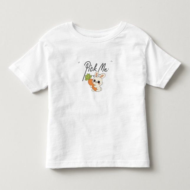 Camiseta Infantil Design Adorável de Coelho (Frente)