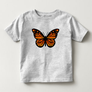 Camiseta Infantil Design da borboleta de monarca - criança t fino d