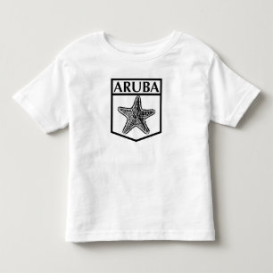 Camiseta Infantil Design da Ilha de Aruba - T-Shirt Toddler Fine Jer