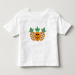 Camiseta Infantil Design de abacaxi feliz - Toddler Fine Jersey T-Sh