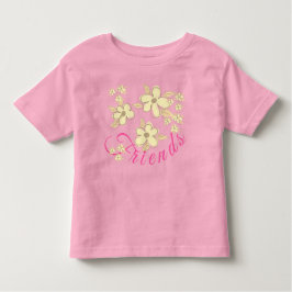 Camiseta Infantil Design de amizade tipografia