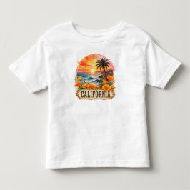 Camiseta Infantil Design de Aquarela Tropical de Flor da Praia da Ca