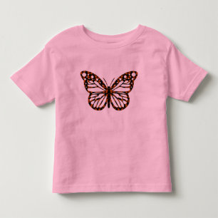 Camiseta Infantil Design de Borboleta Monarca - Toddler Fine Jersey