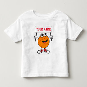 Camiseta Infantil Design de crianças fofinhas de basquete personaliz