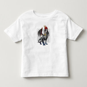 Camiseta Infantil Design de Criatura de Fantasia de Dragão Místico