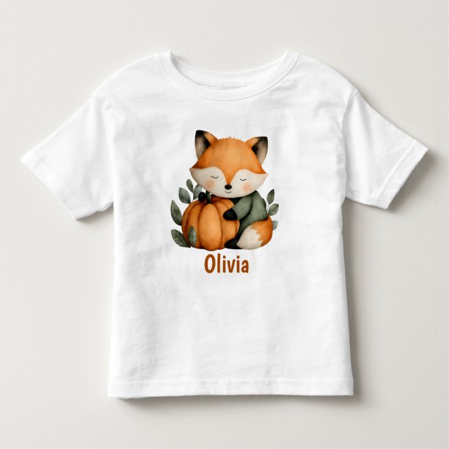 Camiseta Infantil Design de Dia das Bruxas Personalizadas da Pumpkin (Frente)