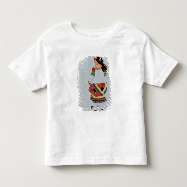 Camiseta Infantil Design de fantasia para uma Menina Camponesa, 1922 (Frente)
