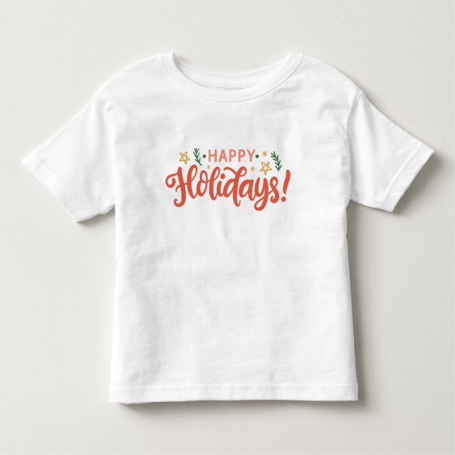 Camiseta Infantil Design de Festas Felizes Festivas (Frente)