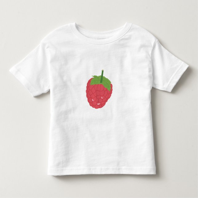 Camiseta Infantil Design de Fruta de framboesa (Frente)
